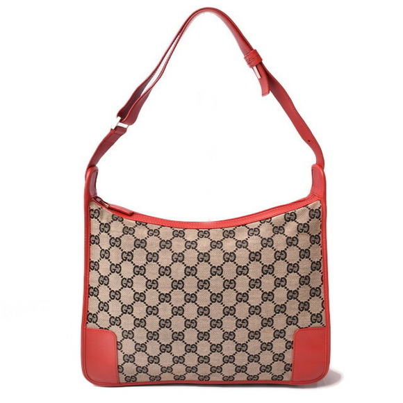 Gucci Handbags - Gucci Shoulder Bag GG Blue Beige Red